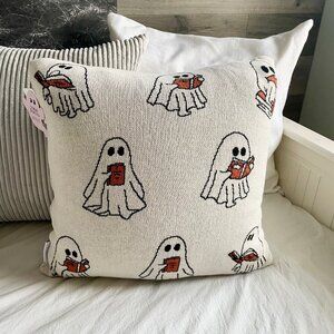 NEW WITH TAGS Goblin & Ghoul Ghosts Reading Books Pillow